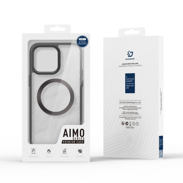 Чохол для смартфона DUX DUCIS Aimo MagSafe for Apple iPhone 15 Pro Max Black