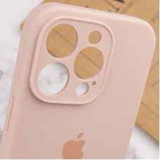 Чохол для смартфона Silicone Full Case AA Camera Protect for Apple iPhone 15 Pro 15,Pink Sand