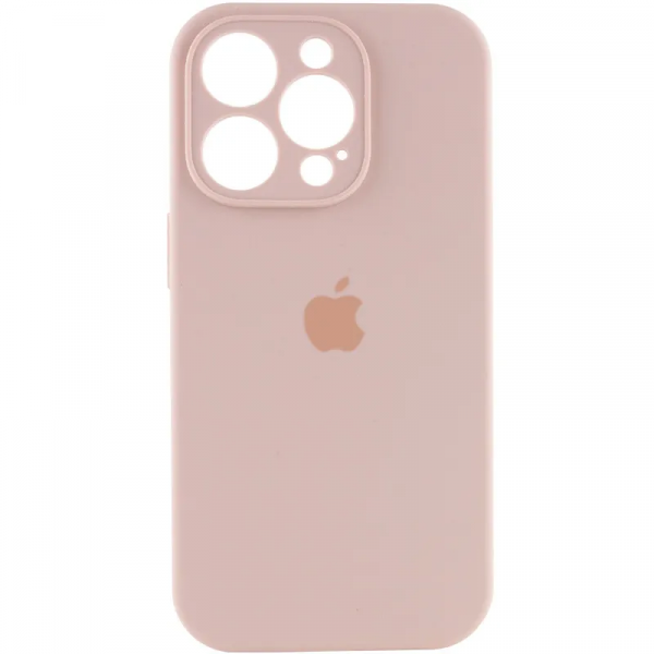Чохол для смартфона Silicone Full Case AA Camera Protect for Apple iPhone 15 Pro 15,Pink Sand