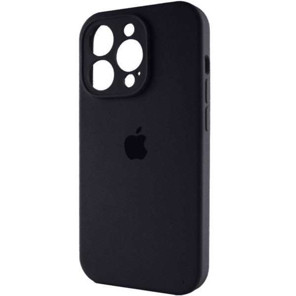 Чохол для смартфона Silicone Full Case AA Camera Protect for Apple iPhone 15 Pro Max 14,Чорний