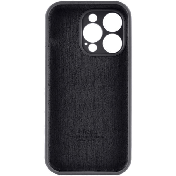 Чохол для смартфона Silicone Full Case AA Camera Protect for Apple iPhone 15 Pro Max 14,Чорний