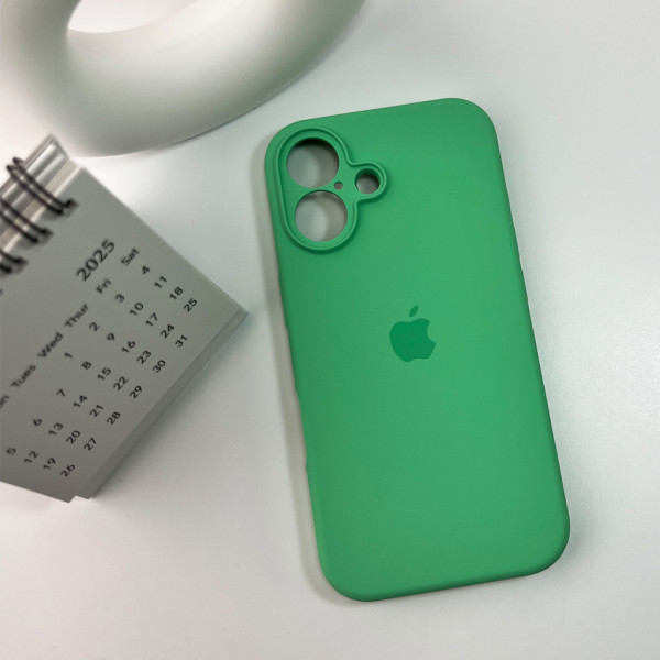 Чохол для смартфона Silicone Full Case AA Camera Protect for Apple iPhone 16 30,Spearmint