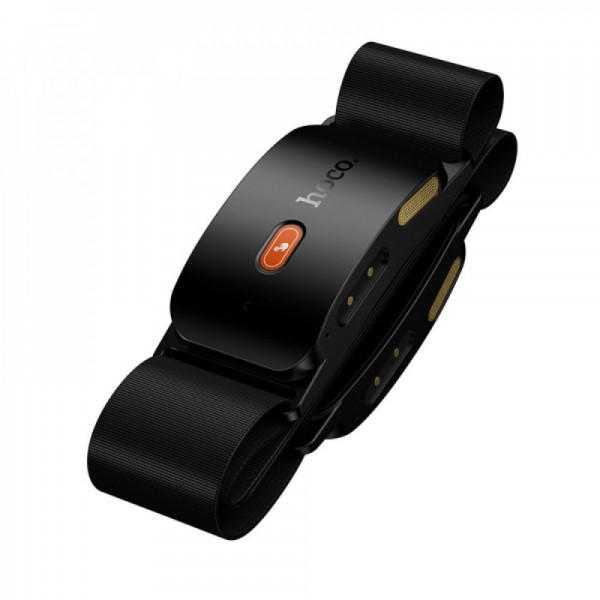 Cпортивна пов'язка на голову з Bluetooth-гарнітурою HOCO EA10 Energica Black (6942007671521)