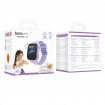 Дитячий смарт-годинник HOCO Y108 4G children phone-watch Purple (6942007680950)