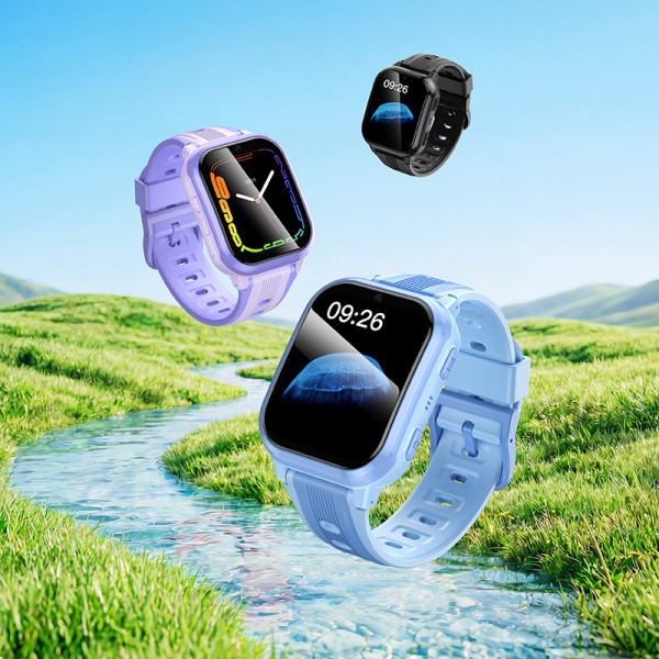 Дитячий смарт-годинник HOCO Y108 4G children phone-watch Purple (6942007680950)