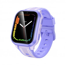 Дитячий смарт-годинник HOCO Y108 4G children phone-watch Purple (6942007680950)