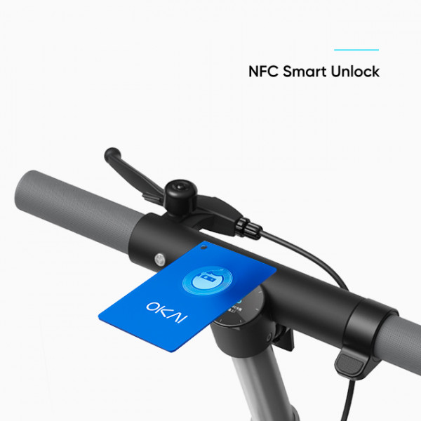 Електросамокат OKAI ES20-NEON Чорний 9", 300(600)W, 9.8Ah, 40km, 25kmh, 20%, NFC, App, 16kg