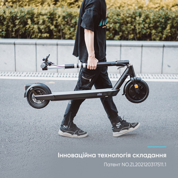 Електросамокат OKAI ES20-NEON Чорний 9", 300(600)W, 9.8Ah, 40km, 25kmh, 20%, NFC, App, 16kg