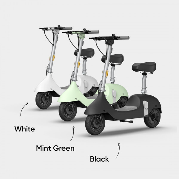 Електросамокат з сидінням OKAI Ceetle PRO EA10C Чорний 10', 350(900)W, 25Km/h, 10,4Ah, 55Km, 20%, NFC, App, 29kg