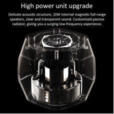 Ферофлюїдна музична лампа Pentagram Magnetic Fluid Audio Lamp Чорний