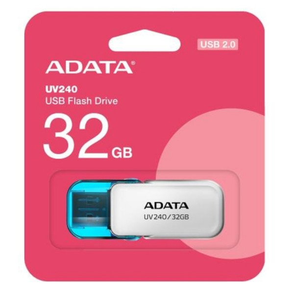 Флеш-накопичувач ADATA USB 2.0 AUV 240 32Gb White (AUV240-32G-RWH)