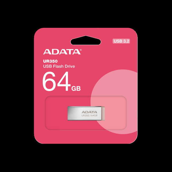 Флеш-накопичувач ADATA USB 3.2 UR 350 64Gb Silver/Beige