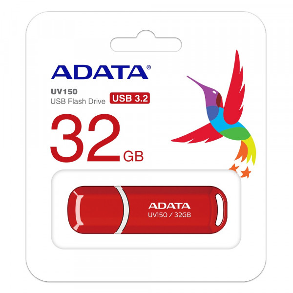 Флеш-накопичувач ADATA USB 3.2 UV150 32Gb Red (AUV150-32G-RRD)