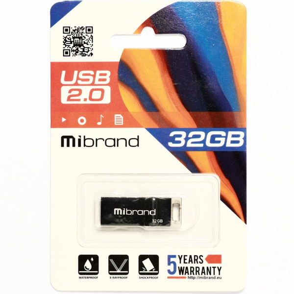 Флеш-накопичувач Mibrand USB 2.0 Chameleon 32Gb Black