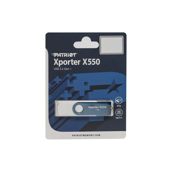 Флеш-накопичувач Patriot USB 3.2 Gen 1 Xporter X550 1TB Type-A+C