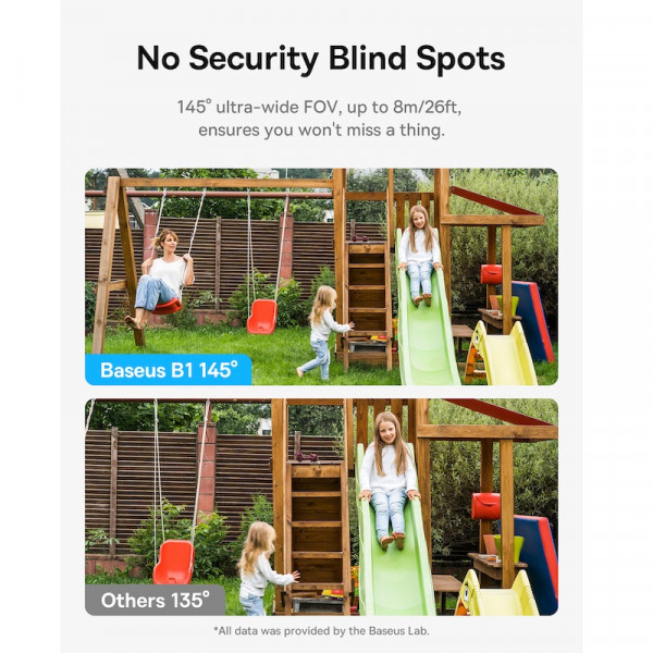 IP-камера відеоспостереження Baseus Security B1 Outdoor Camera 2K Білий