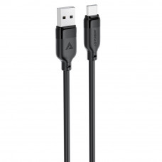 Кабель ACEFAST C16-04, USB to Type-C, 3A, 1.2m ,TPE, TPU connectors, Black (6974316283812)