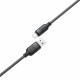 Кабель ACEFAST C16-04, USB to Type-C, 3A, 1.2m ,TPE, TPU connectors, Black (6974316283812)