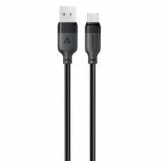 Кабель ACEFAST C16-04, USB to Type-C, 3A, 1.2m ,TPE, TPU connectors, Black (6974316283812)