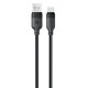 Кабель ACEFAST C16-04, USB to Type-C, 3A, 1.2m ,TPE, TPU connectors, Black (6974316283812)