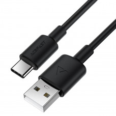 Кабель ACEFAST C25-04 USB-A to USB-C silicone charging data cable Black (6974316287070)