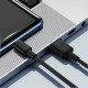 Кабель ACEFAST C25-04 USB-A to USB-C silicone charging data cable Black (6974316287070)