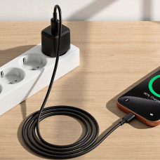 Кабель ACEFAST C25-04 USB-A to USB-C silicone charging data cable Black (6974316287070)