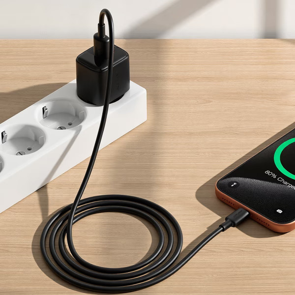Кабель ACEFAST C25-04 USB-A to USB-C silicone charging data cable Black (6974316287070)