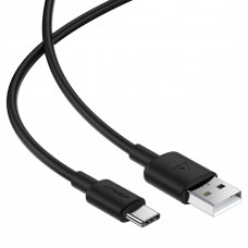 Кабель ACEFAST C25-04 USB-A to USB-C silicone charging data cable Black (6974316287070)
