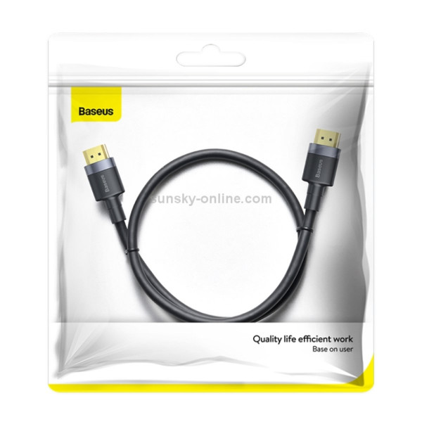 Кабель Baseus Cafule 4KHDMI Male To 4KHDMI Male Adapter Cable 1m Чорний