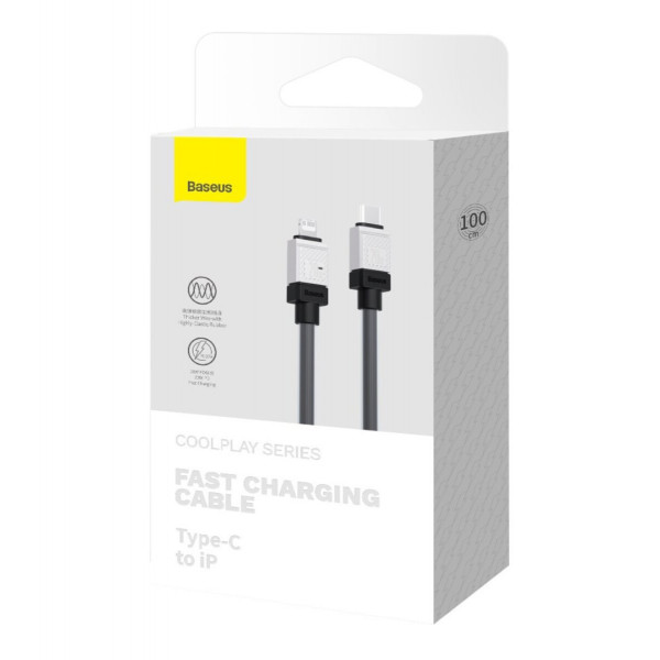 Кабель Baseus CoolPlay Series Fast Charging Cable Type-C to iP 20W 1m Black