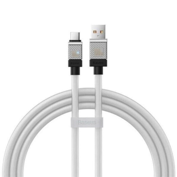 Кабель Baseus CoolPlay Series Fast Charging Cable USB to Type-C 100W 2m White