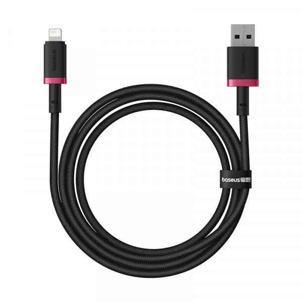 Кабель Baseus Dura Series Fast Charging Cable USB to iP 2.4A 1m Red+Black (P10377801U01-01)