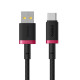 Кабель Baseus Dura Series Fast Charging Cable USB to Type-C 60W 2m Red+Black (P10377802U01-03)