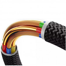 Кабель Baseus Dura Series Fast Charging Cable USB to Type-C 60W 2m Red+Black (P10377802U01-03)