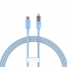 Кабель Baseus Explorer Series Fast Charging Cable with Smart Temperature Control Type-C to iP 20W 1m Блакитний