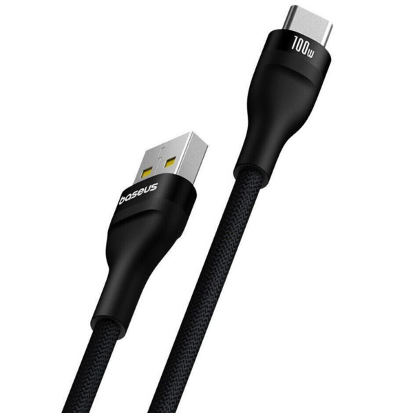 Кабель Baseus Flash 2 Charging Cable USB to USB-C 100W 1m Cluster Чорний