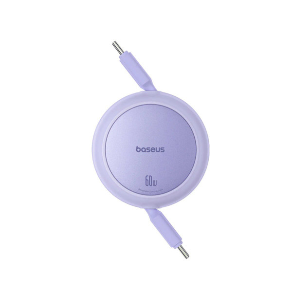 Кабель Baseus Free2Pull Mini Charging Cable USB-C to USB-C 60W 1m Nebula Purple