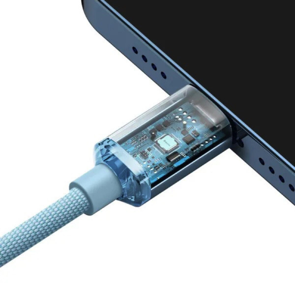 Кабель Baseus Gem Fast-Charging Data Cable USB-C to iP 20W 1m Galaxy Блакитний