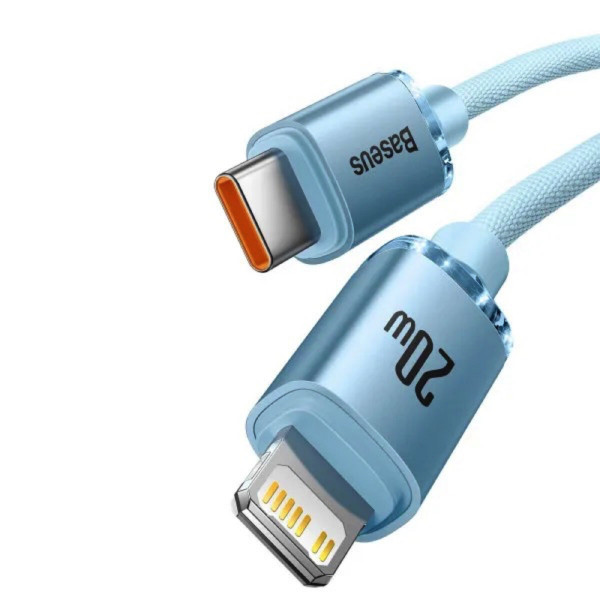 Кабель Baseus Gem Fast-Charging Data Cable USB-C to iP 20W 1m Galaxy Блакитний