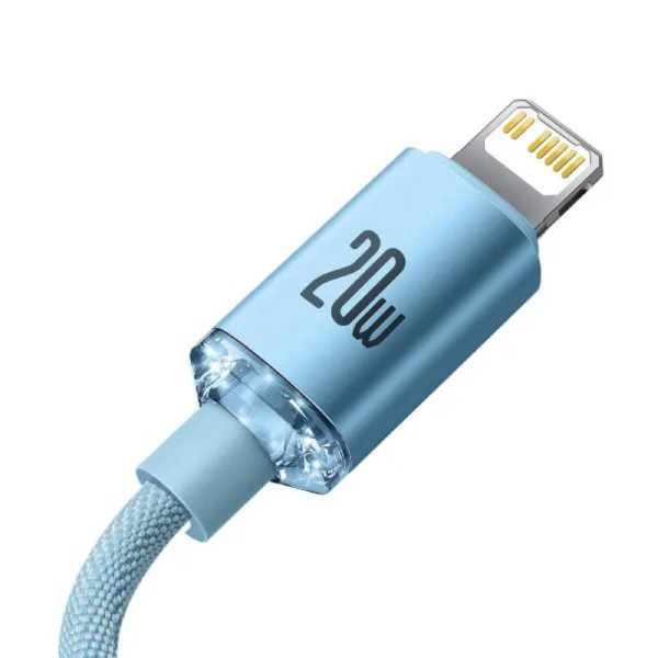 Кабель Baseus Gem Fast-Charging Data Cable USB-C to iP 20W 1m Galaxy Блакитний