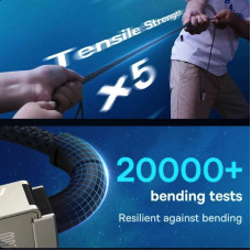 Кабель Baseus Unbreakable Series Fast Charging Data Cable Type-C to iP 20W 1m Cluster Black (P10355803111-00)