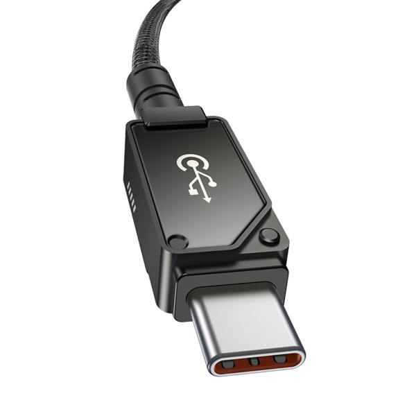Кабель Baseus Unbreakable Series Fast Charging Data Cable Type-C to Type-C 100W 1m Cluster Black