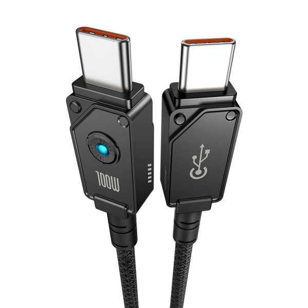 Кабель Baseus Unbreakable Series Fast Charging Data Cable Type-C to Type-C 100W 1m Cluster Black