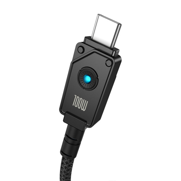 Кабель Baseus Unbreakable Series Fast Charging Data Cable Type-C to Type-C 100W 1m Cluster Black