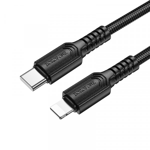 Кабель BOROFONE BX116 Certain PD charging data cable iP Black (6941991119712)