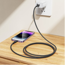 Кабель BOROFONE BX116 Certain PD charging data cable iP Black (6941991119712)