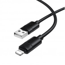 Кабель BOROFONE BX123 Leya silicone charging data cable iP Black (6941991124198)
