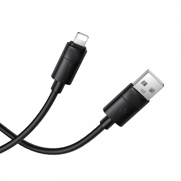 Кабель BOROFONE BX123 Leya silicone charging data cable iP Black (6941991124198)