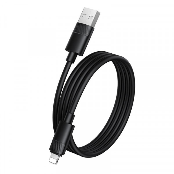 Кабель BOROFONE BX123 Leya silicone charging data cable iP Black (6941991124198)